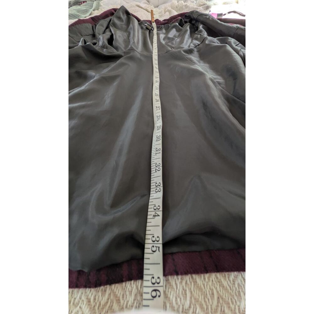 Hot Topic Plaid Fit Flare Coat Womens M Deep Burgundy Wine Gothic Whimsigoth Y2K - Picture 4 of 12